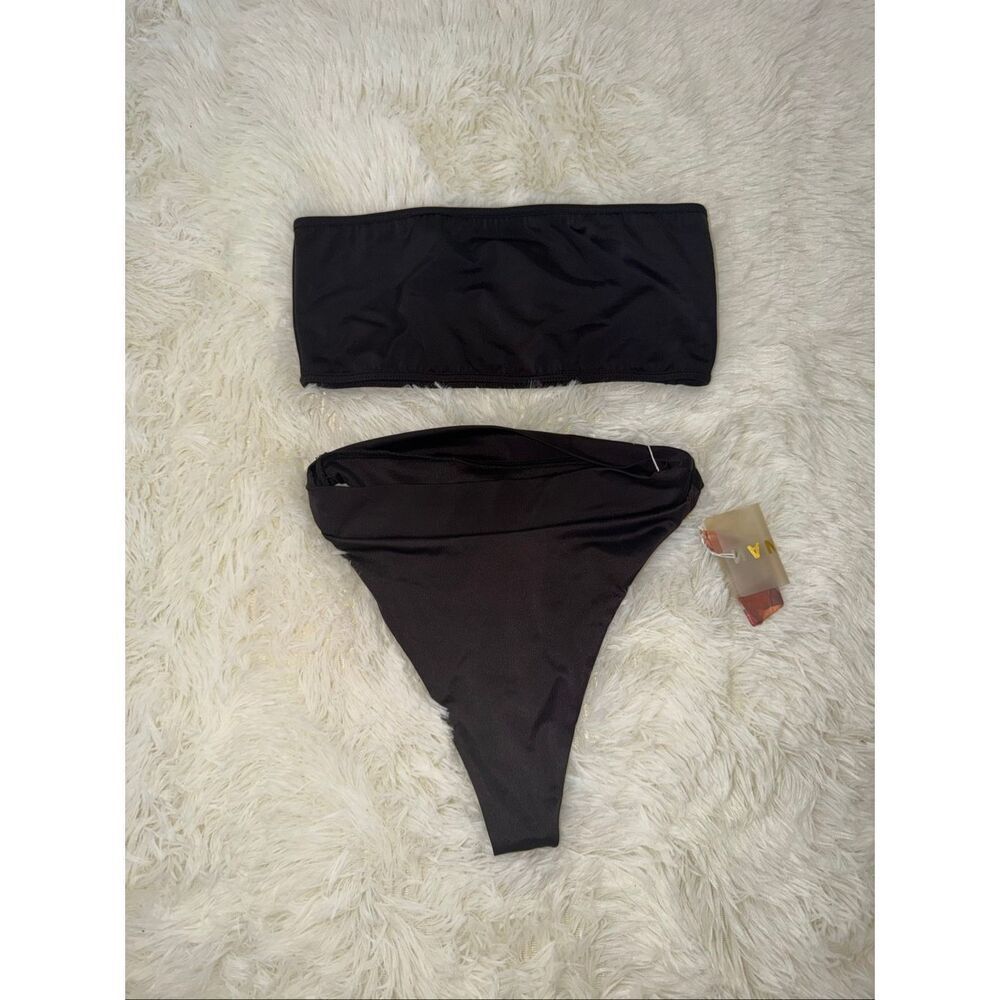 NEENA SWIM size S dark brown bikini set 2 piece